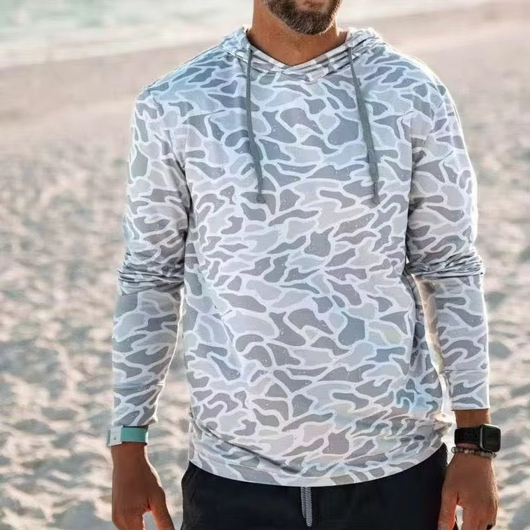 The Essential Hoodie- White Camo