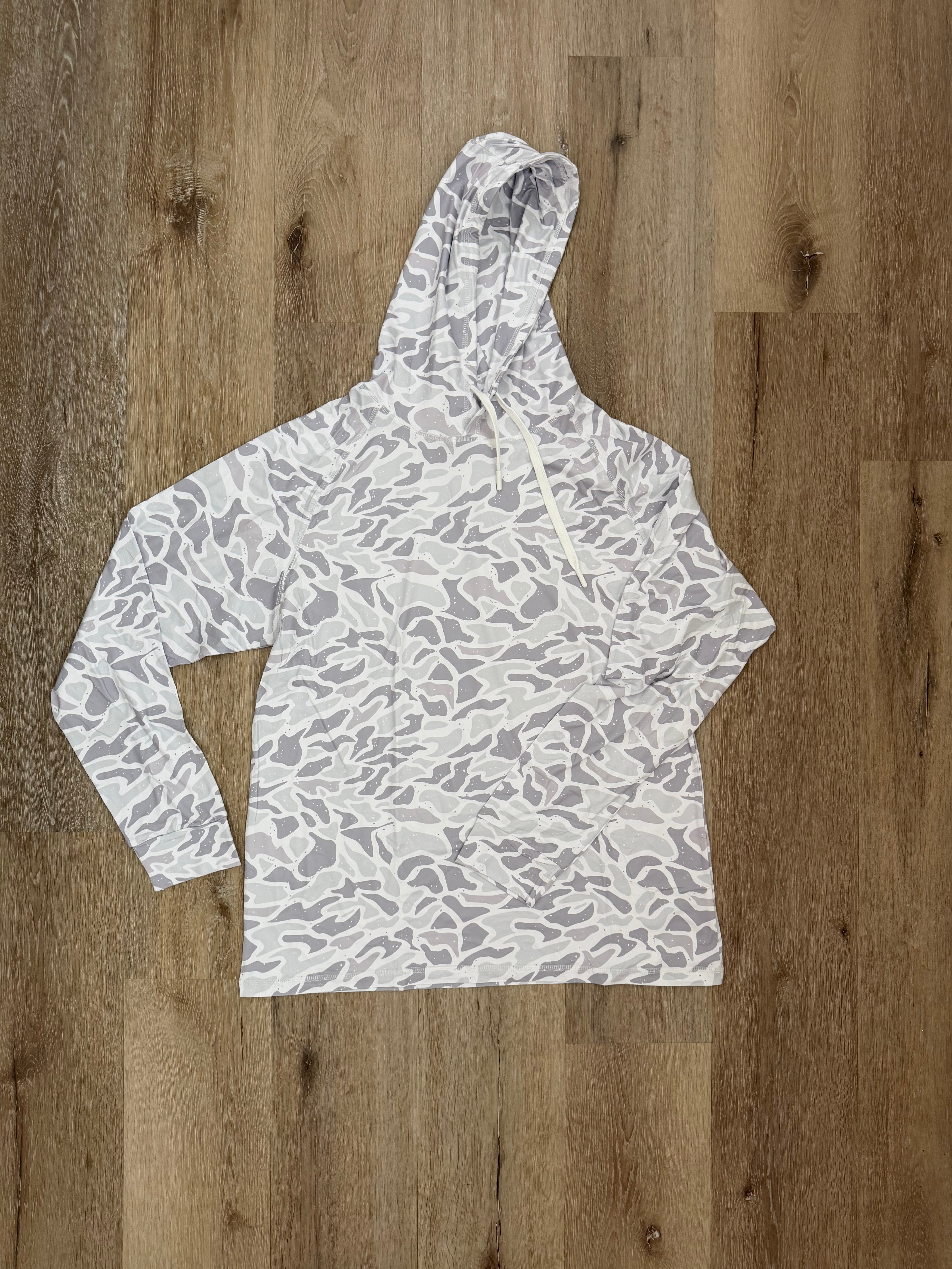 The Essential Hoodie- White Camo
